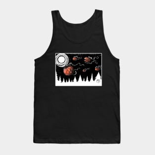 The Night of the Jack o Lantern - White Outlined Version Tank Top